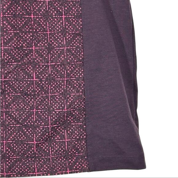 American Eagle Colorblock Geometric Mini Pencil Skirt Pink and Purple Size 10 - Picture 4 of 13